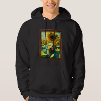Boxerdoodle Painting Sunflower Flower Mom Women Fl Hoodie