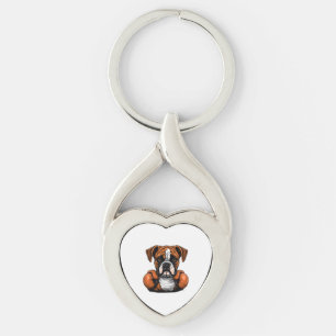 BoxerLoveK9's Designer Art Keychain