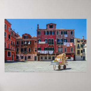 Boxes delivery in Venice Poster