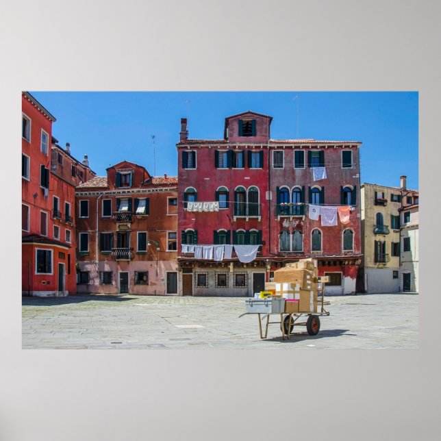 Boxes delivery in Venice Poster (Front)