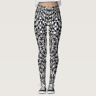 Boxes Mixed Web Leggings