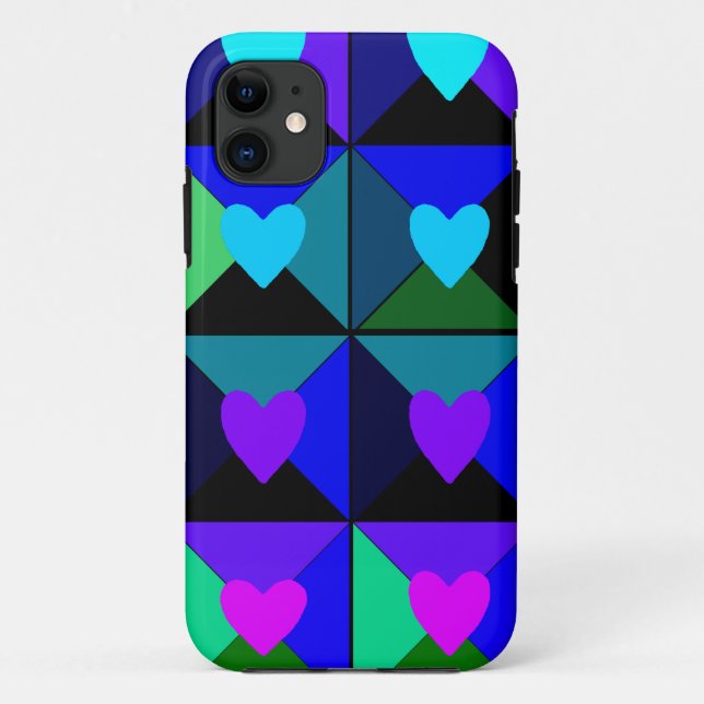Boxes of Blue Hearts Case-Mate iPhone Case (Back)