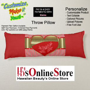 Boxes of Hearts Body Pillow