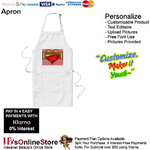 Boxes of Hearts Long Apron