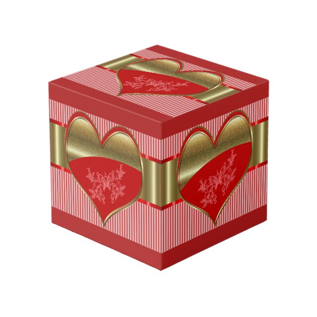 Boxes of Hearts Photo Cube (Front Angled)