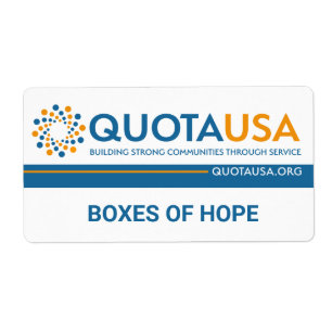 Boxes of Hope Label