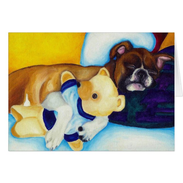 Boxeur et ours de nounours (Devant horizontal)