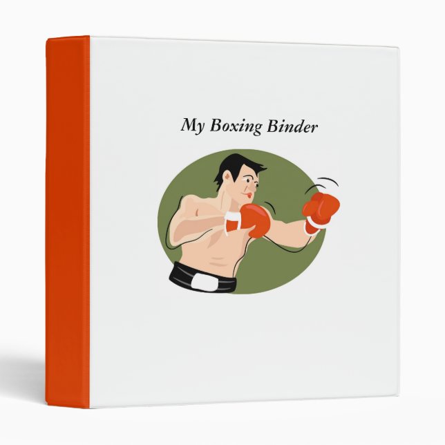Boxeur, mon classeur de boxe (Devant/Côté)