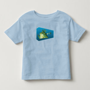 Boxfish - Design gradient blue background Toddler T-shirt
