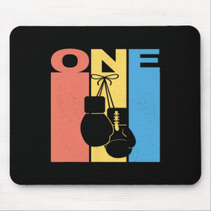 Boxing 1 Birthday Boy Girl Boxing 1 Year Old Mouse Pad