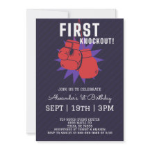 Boxing 1st Birthday Party