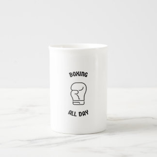 Boxing all day bone china mug