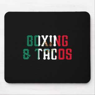 Boxing And Tacos Funny Mexico 1 Mouse Pad