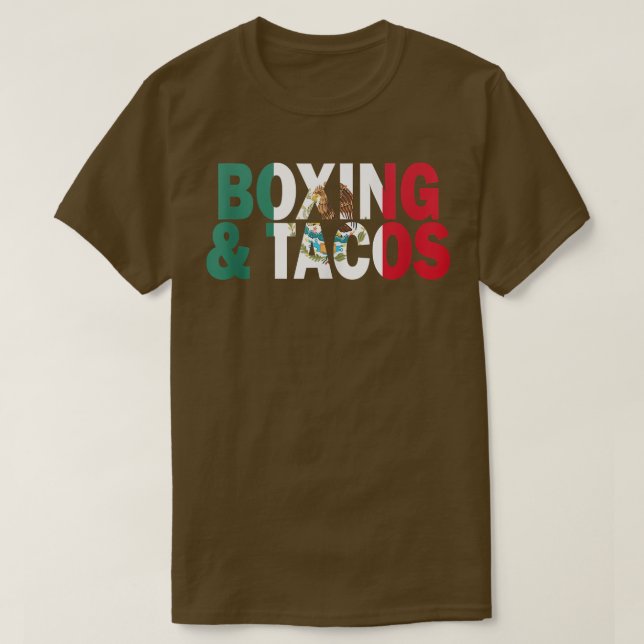 Boxing and Tacos Funny Mexico Tank Top (Design Front)
