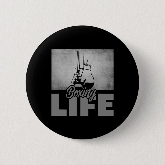 Boxing Apparel - Boxing 6  2 Inch Round Button (Front)