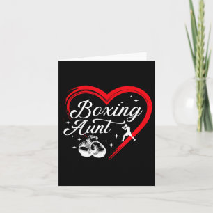 Boxing Aunt Heart Boxing Auntie Card