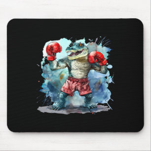 Boxing Bear Lover Boxing Gloves Kickboxing Funny B Mouse Pad
