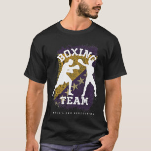 Boxing Bosnia & Herzegovina Combat Sports Fighter  T-Shirt