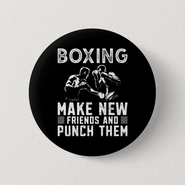 Boxing Boxer 1  2 Inch Round Button (Front)