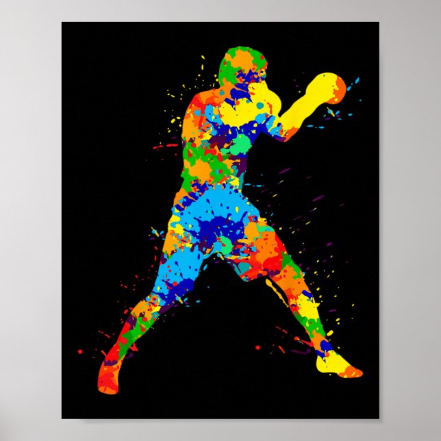 Boxing Boxer Boys Kids Men  Poster (Front)