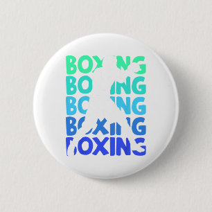 Boxing Boxer Boys Men Kids 2 Inch Round Button