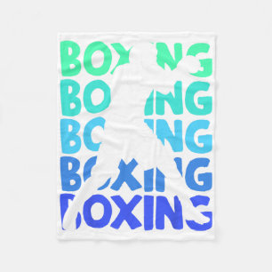 Boxing Boxer Boys Men Kids Fleece Blanket
