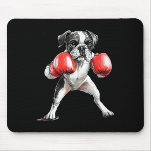 Boxing Boxer Shares Humour With Playful Dog Charm  Mouse Pad