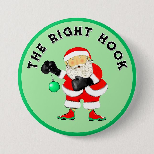 Boxing Boxer Stocking Stuffer 3 Inch Round Button (Front)