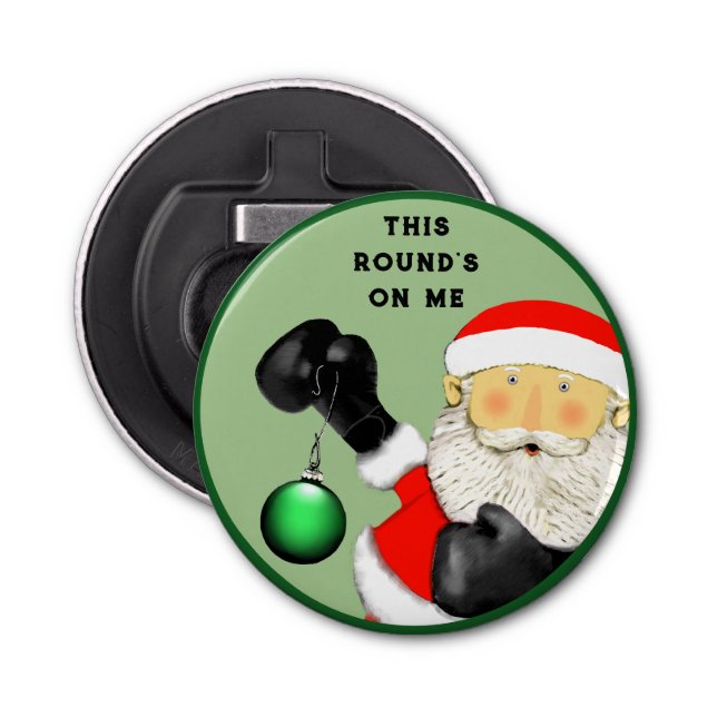 Boxing Boxer Stocking Stuffers Bottle Opener (Front)