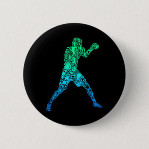 Boxing Boxers For Boys  2 Inch Round Button