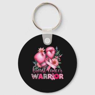 Boxing Breast Cancer Warrior Pink Breast Cancer Aw Keychain