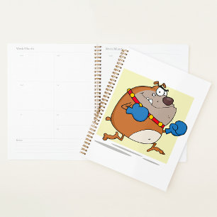 Boxing Bulldog Spiral Planner