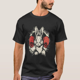 Boxing Bunny with Boxing Gloves Kickboxing Funny B T-Shirt