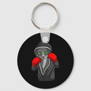 Boxing Cat Boxer Coach Combat Sport Trainee Studen Keychain