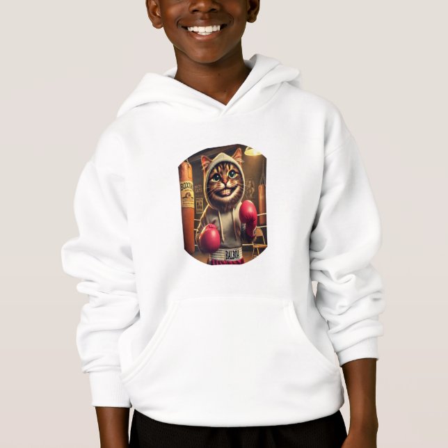 "Boxing Champ? - Cat with boxing cloves (Front)