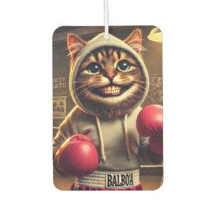 "Boxing Champ? - Cat with boxing cloves Air Freshener