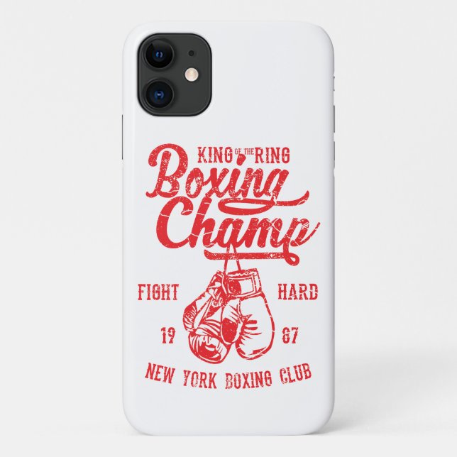 Boxing Champ New York Boxing Club Fight Hard Case-Mate iPhone Case (Back)