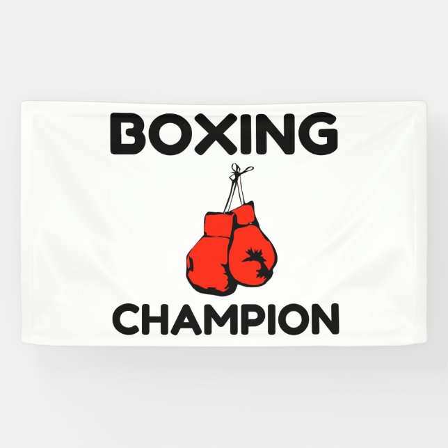 BOXING CHAMPION BANNER (Horizontal)