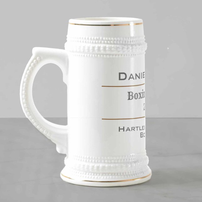 Boxing Champion Beer Stein (Creator Uploaded)