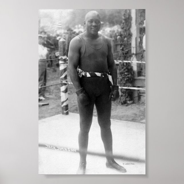 Boxing Champion Jack Johnson Poster (Front)