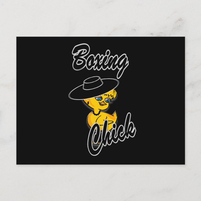 Boxing Chick #4 Postcard (Front)