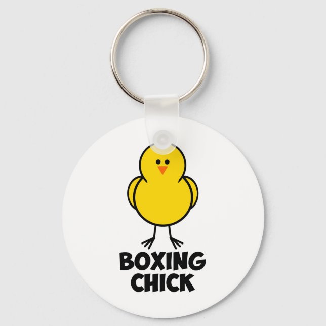 Boxing Chick Keychain (Front)