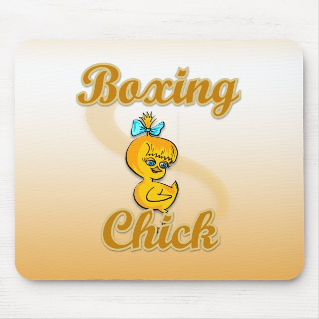 Boxing Chick Mouse Pad (Front)