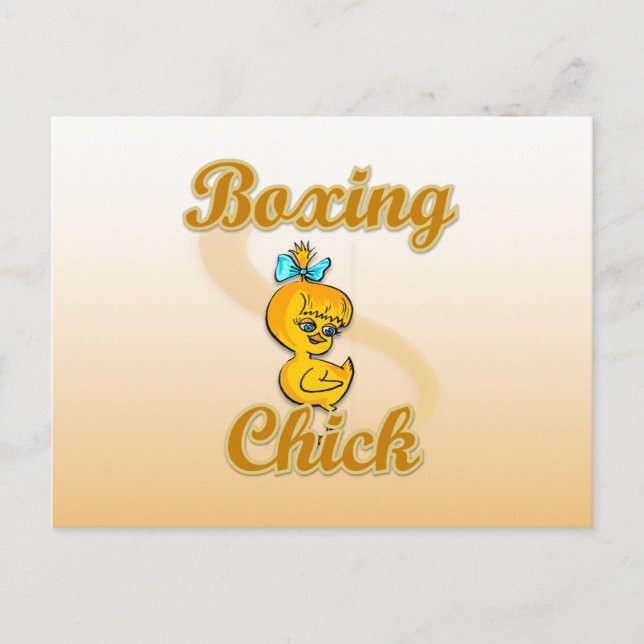 Boxing Chick Postcard (Front)
