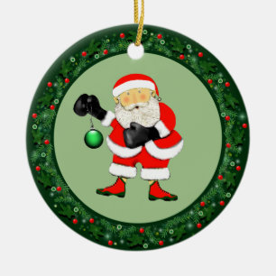 Boxing Christmas Collectable Ceramic Ornament