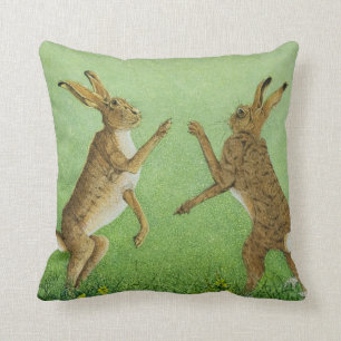 Boxing clever throw pillow