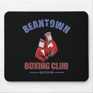 Boxing Club Beantown Boston Ma- Gloves Design Mouse Pad