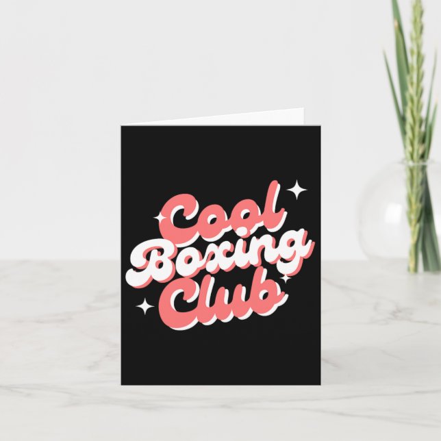 Boxing Club  Card (Front)