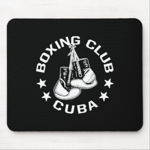 Boxing Club Cuba Gloves Graphic For A Boxing Lover Mouse Pad