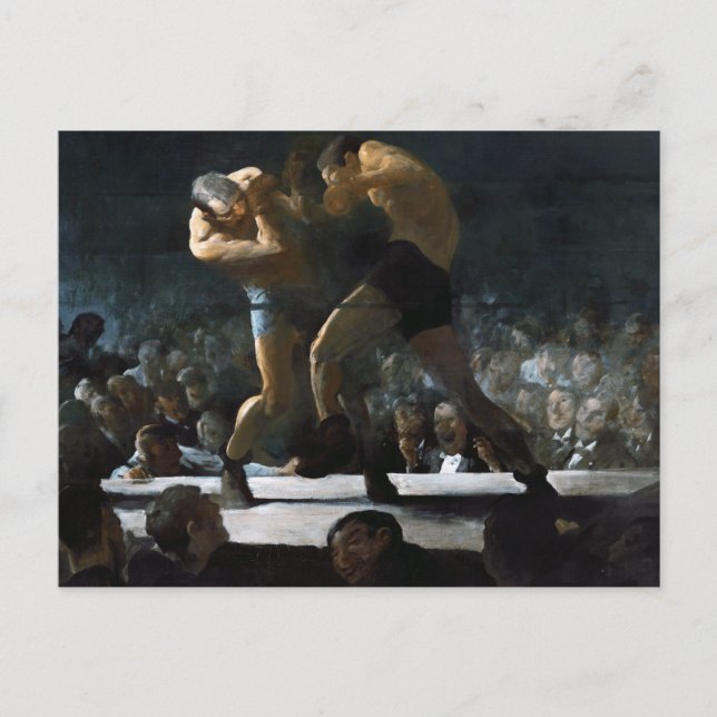 Boxing club painting by George Bellows Postcard (Front)